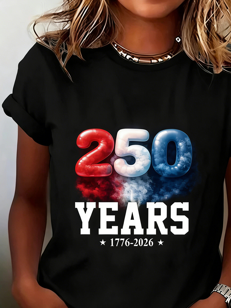 250th anniversary Casual Crew Neck T-Shirt