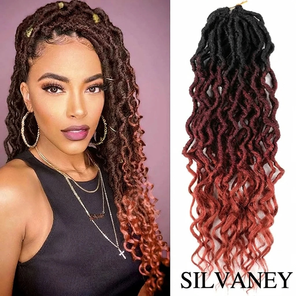 New Goddess Faux Locs Crochet Hair Ombe Nu Faux Locs Crochet