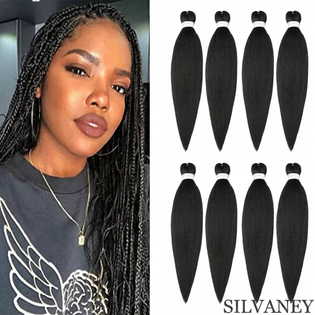 Pre stretched braiding hair crochet braids twist Yaki Hair