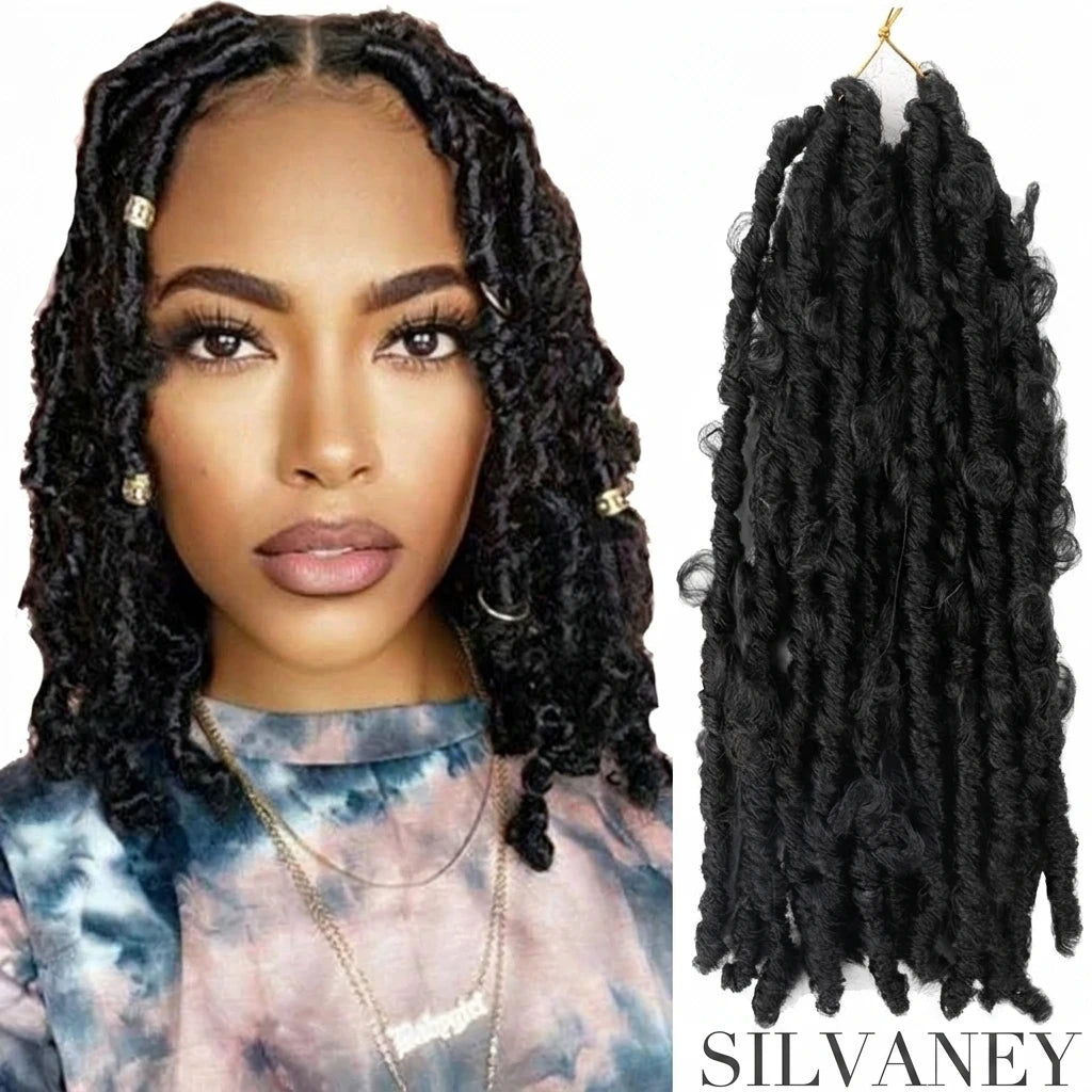 18 Inch Butterfly Locs Crochet Braids Faux Hair