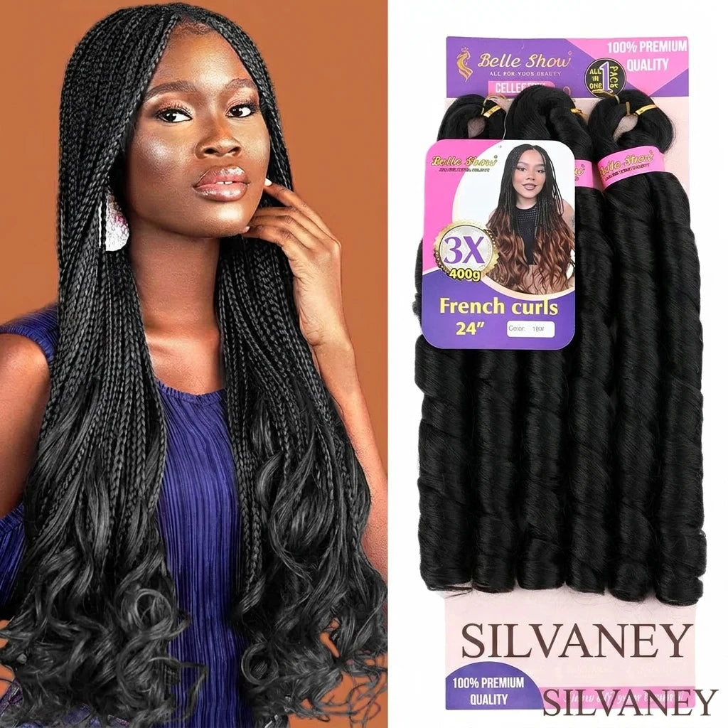 French Curly Braiding Hair Loose Pre Stretched Braiding Hair