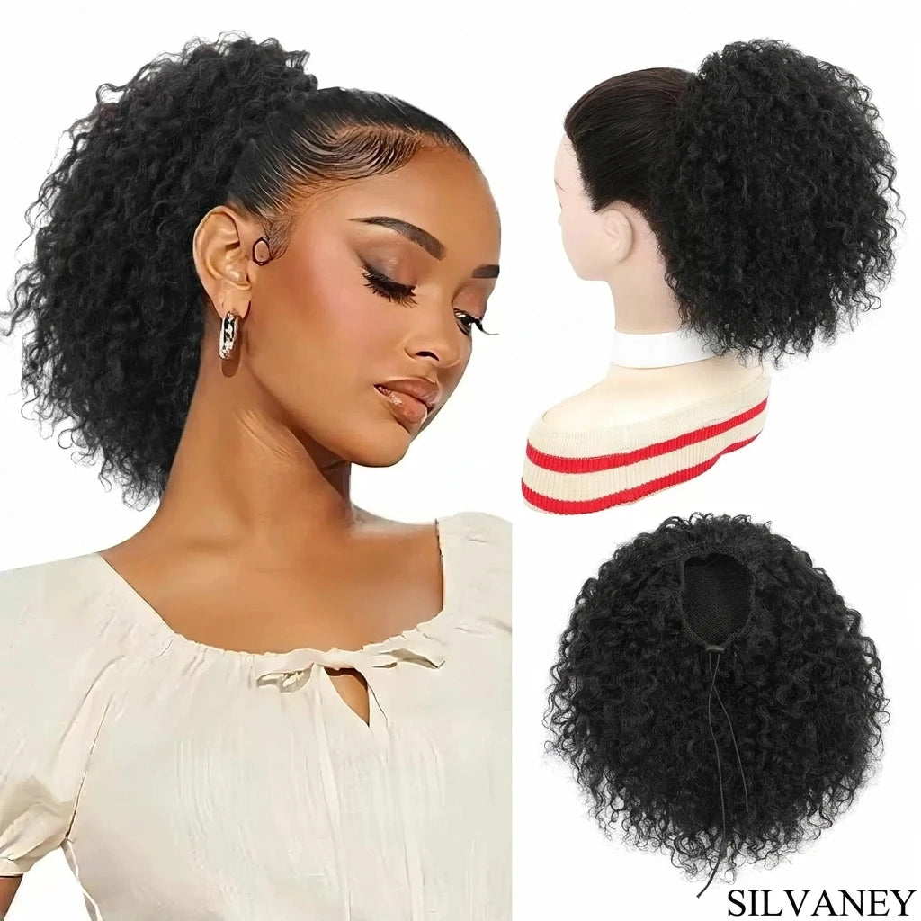 Afro kinky Curly Ponytail Puff Hair