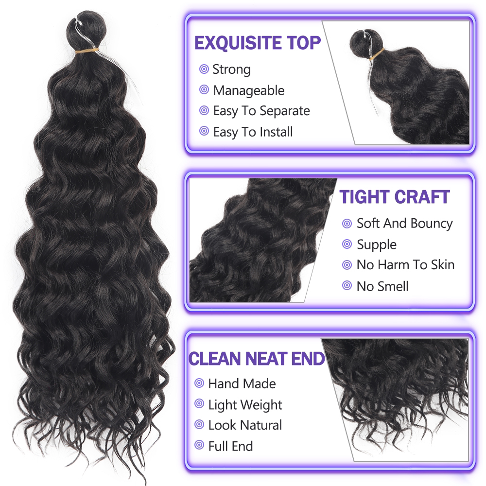 Ocean Wave Crochet Braids Hair Hawaii Afro Curl Braiding