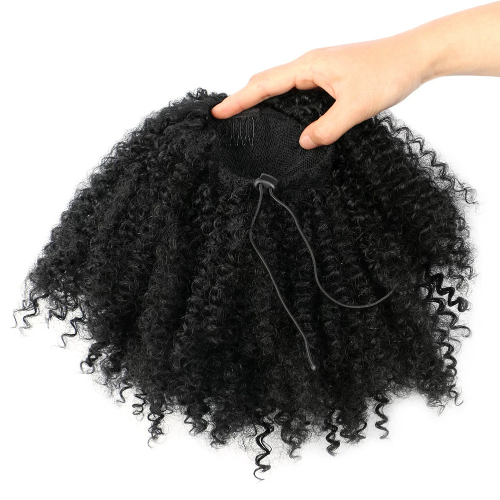 Afro kinky Curly Ponytail Puff Hair
