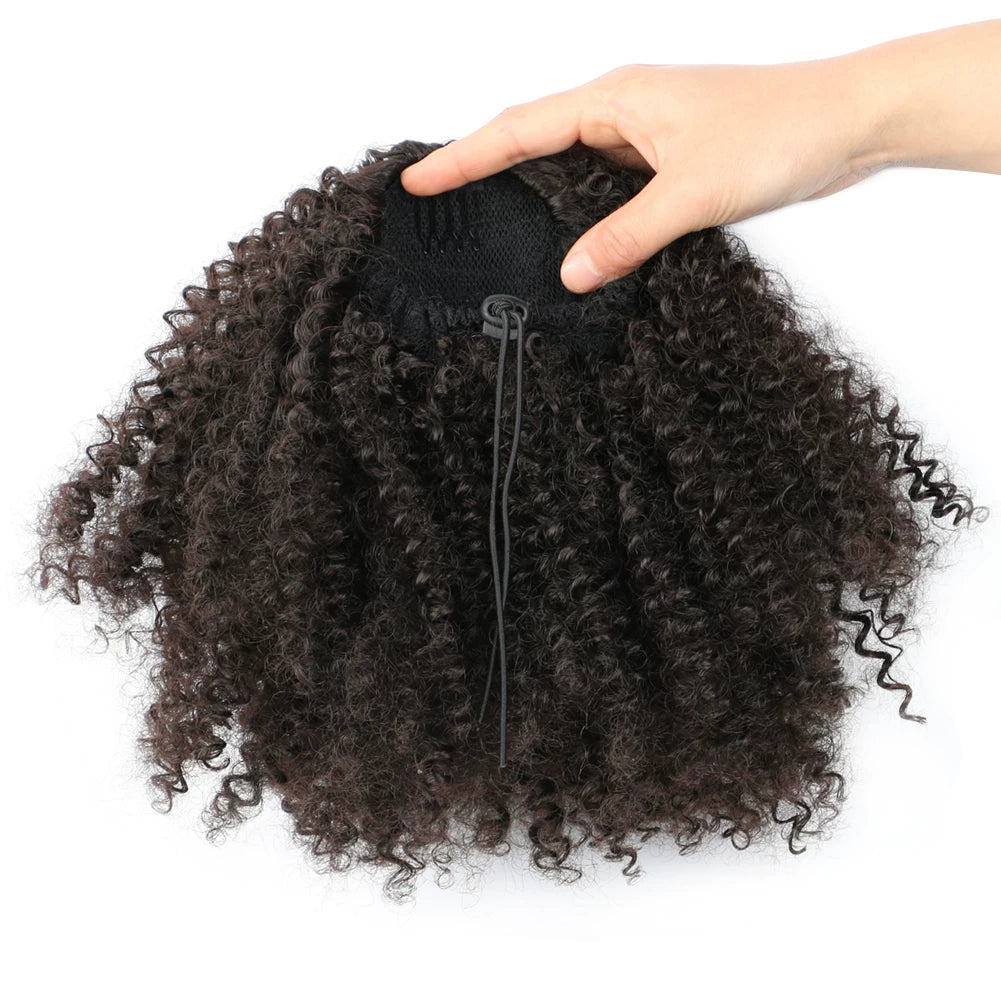 Afro kinky Curly Ponytail Puff Hair