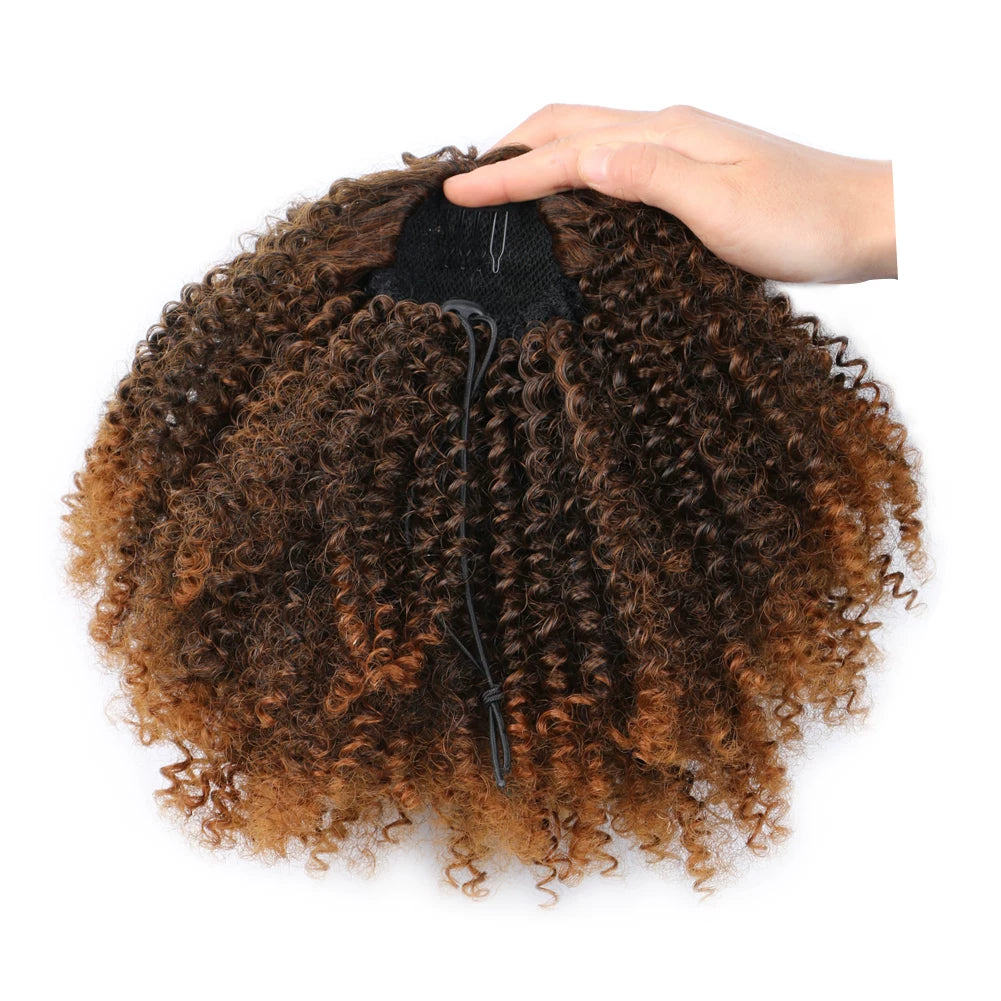 Afro kinky Curly Ponytail Puff Hair