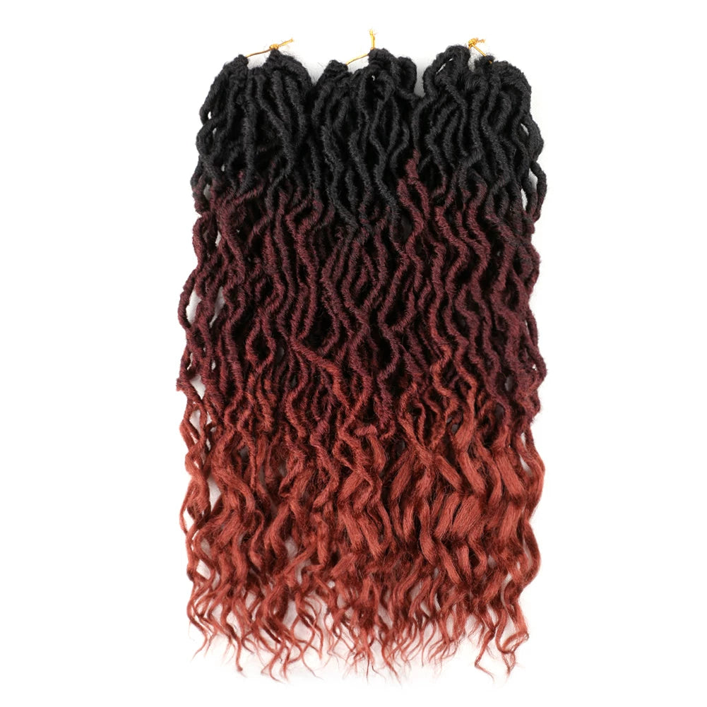 New Goddess Faux Locs Crochet Hair Ombe Nu Faux Locs Crochet