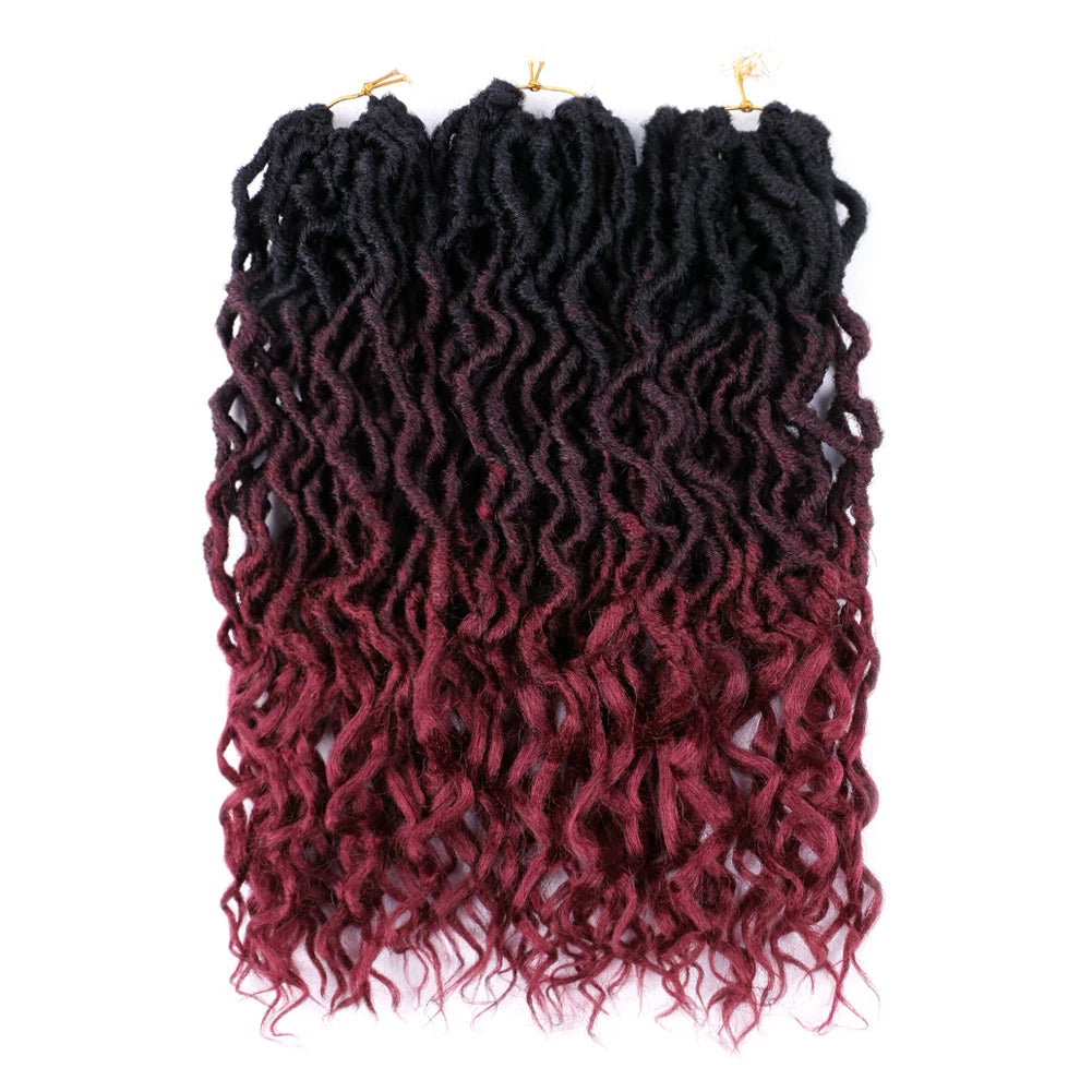 New Goddess Faux Locs Crochet Hair Ombe Nu Faux Locs Crochet