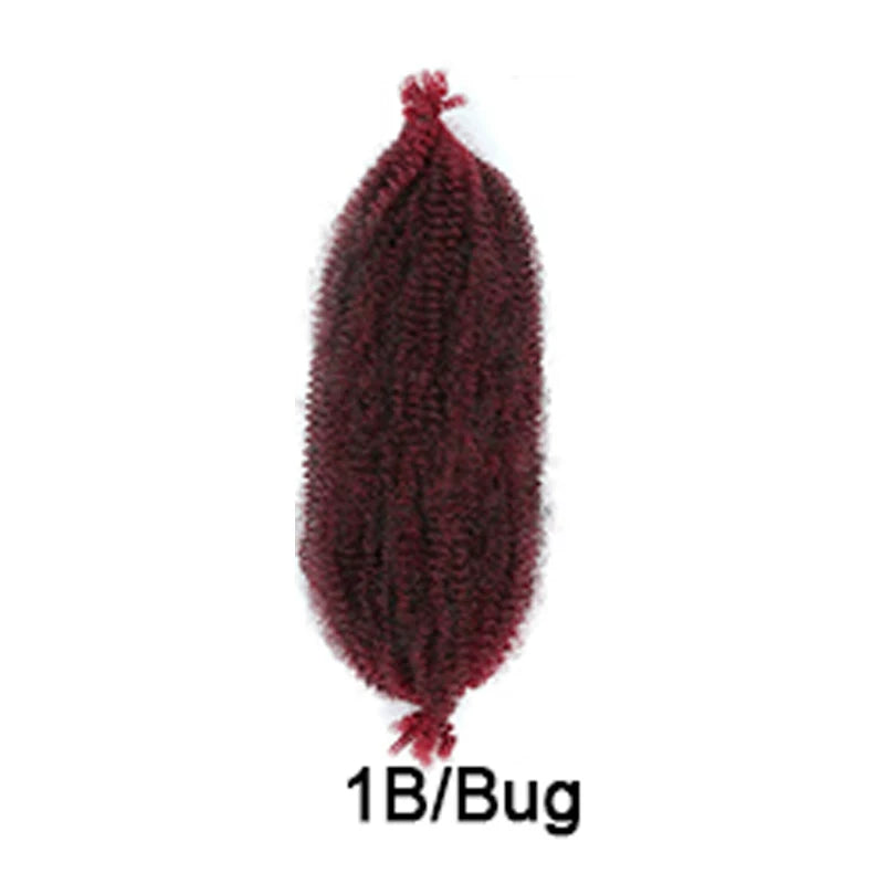 Afro Spring Twist Crochet Braids Hair Kinky Marley Braid