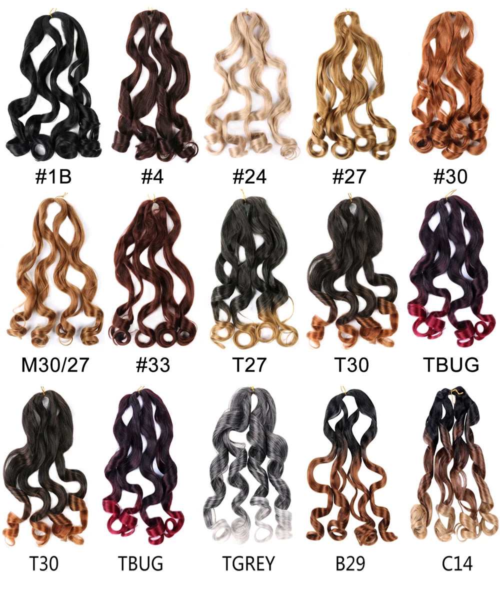 Spiral Curly Hair Loose French Curl Crochet Braids Hair