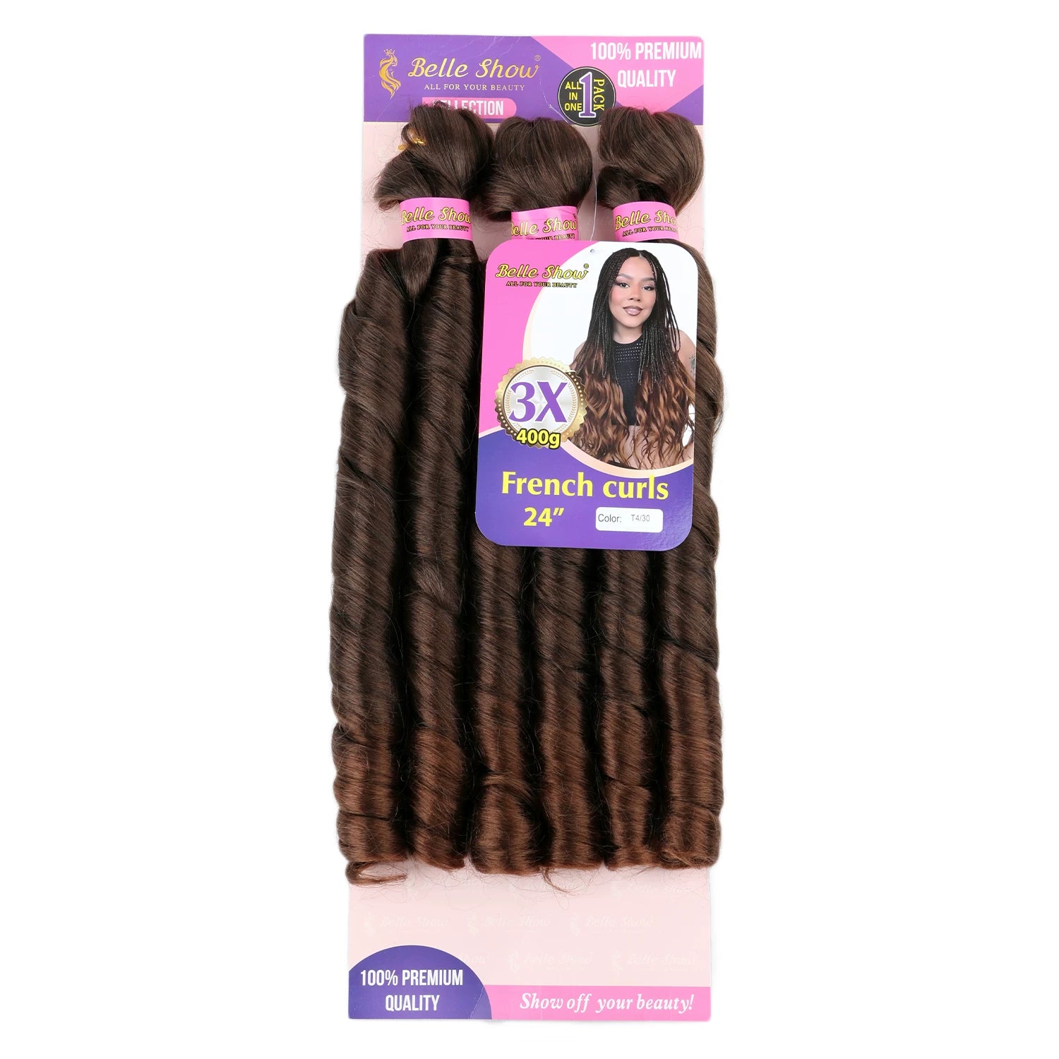 French Curly Braiding Hair Loose Pre Stretched Braiding Hair