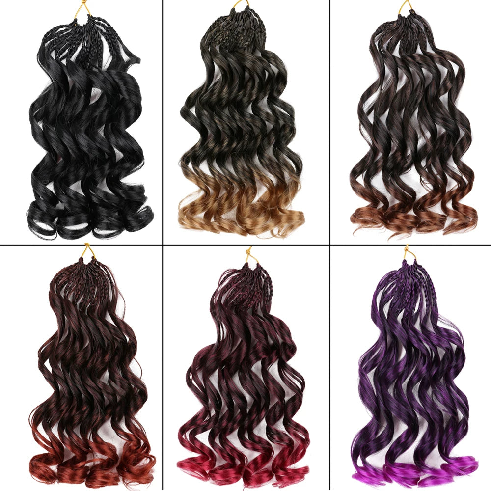 French Curl Crochet Braids Pre Looped French Curl Braiding