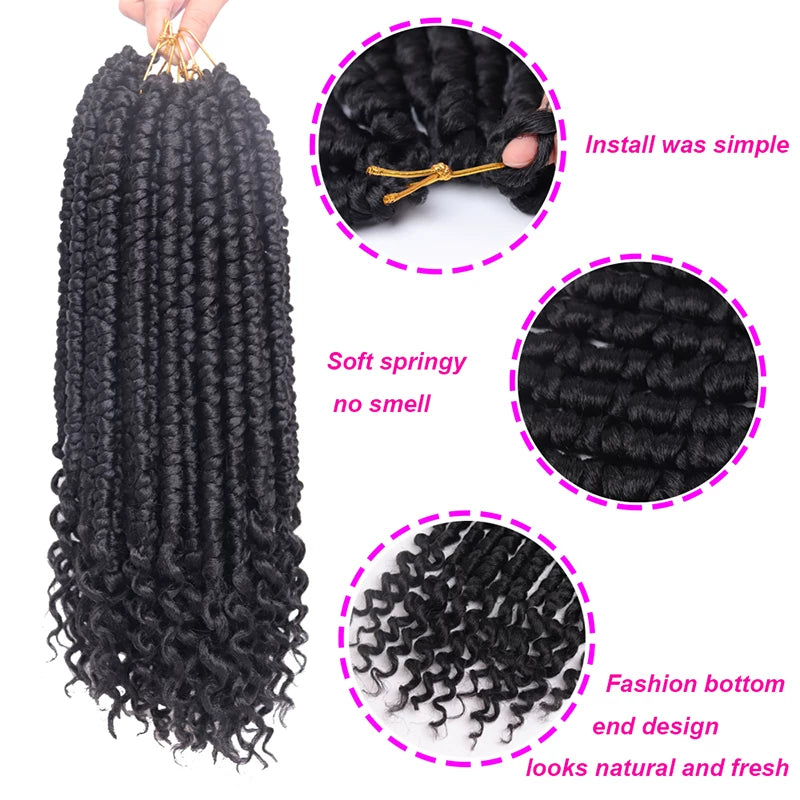 Senegale Spring Twist Passion Twist Crochet Braids Curl Hair
