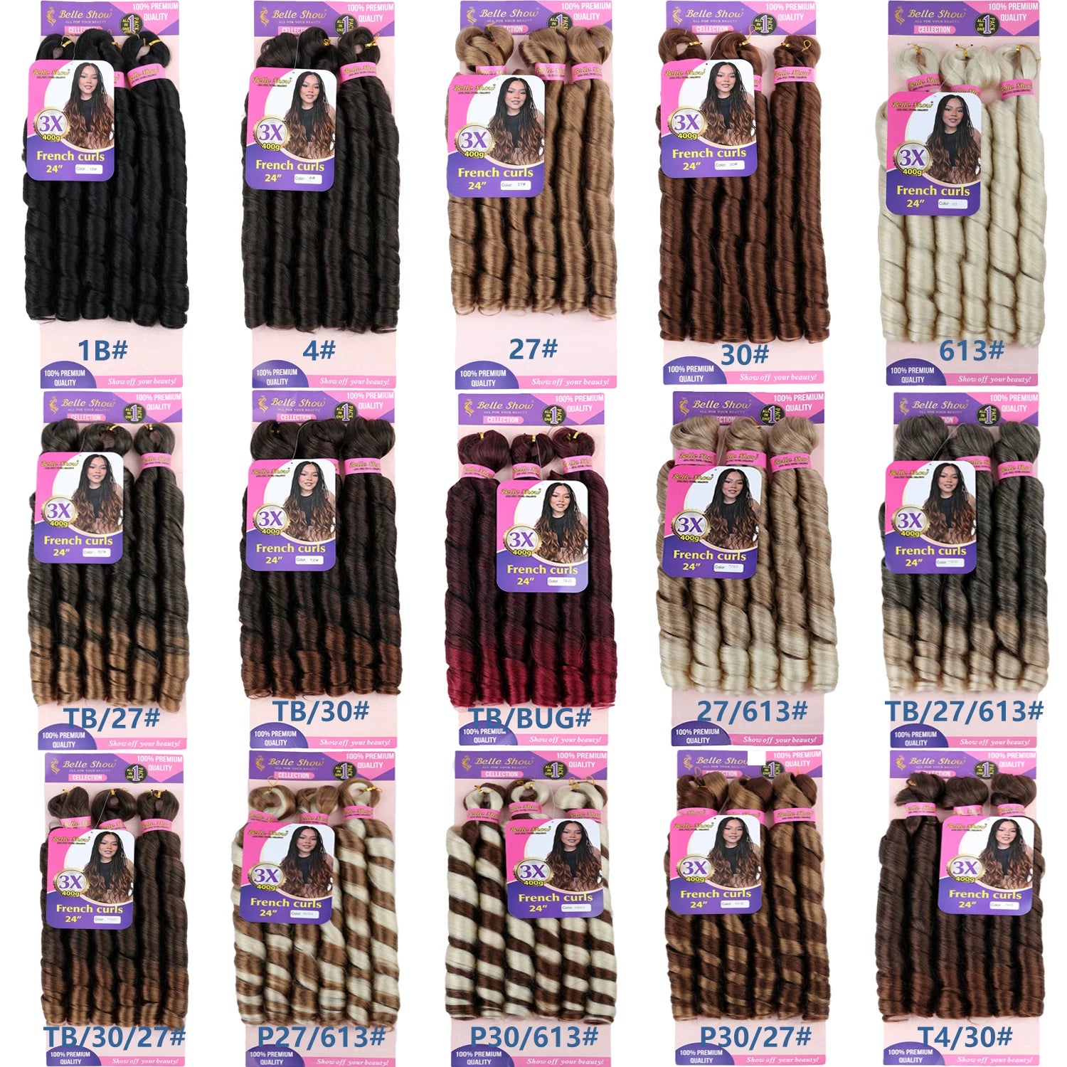 French Curly Braiding Hair Loose Pre Stretched Braiding Hair