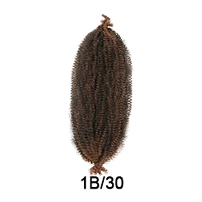 Afro Spring Twist Crochet Braids Hair Kinky Marley Braid