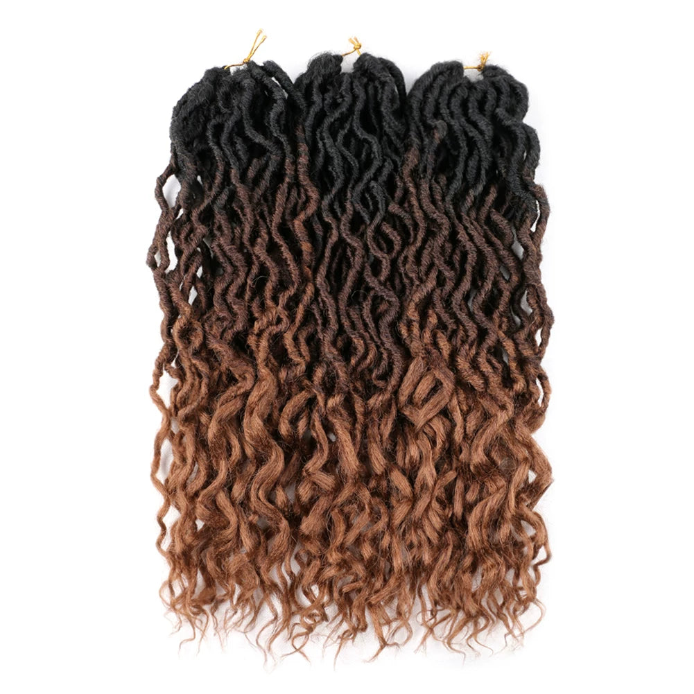 New Goddess Faux Locs Crochet Hair Ombe Nu Faux Locs Crochet