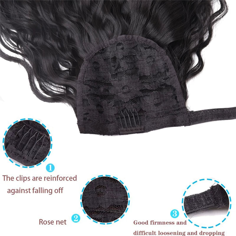 Curly Wave Drawstring Magic Ponytail