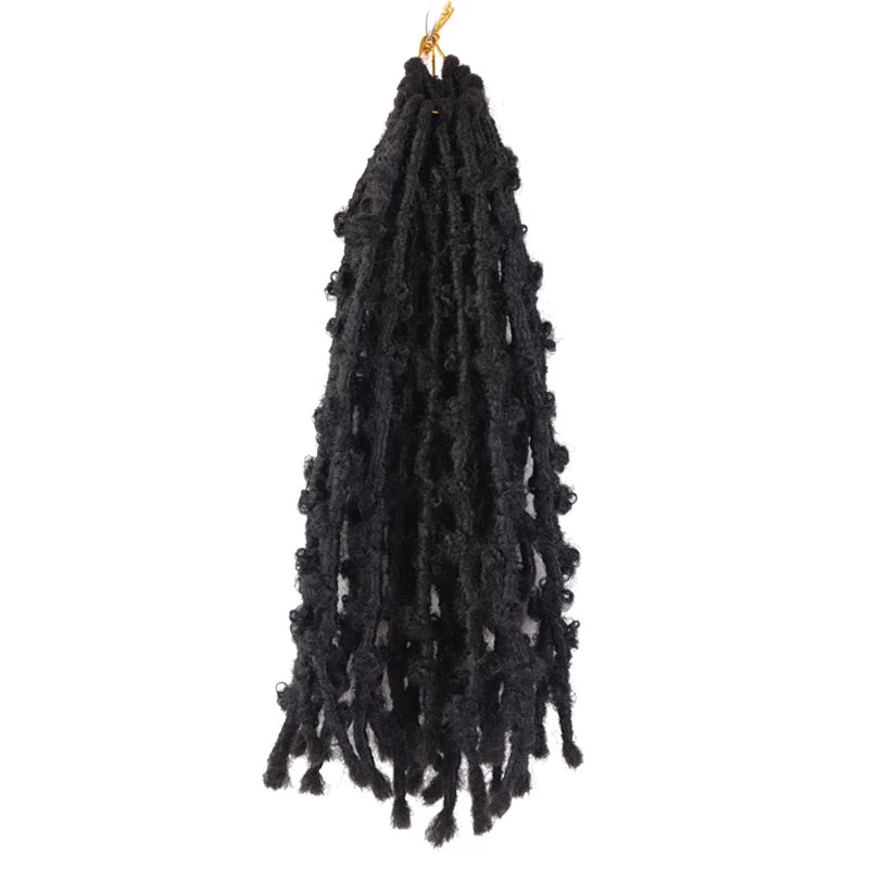 Butterfly Locs Crochet Hair Pre Looped Bob Distressed twiste