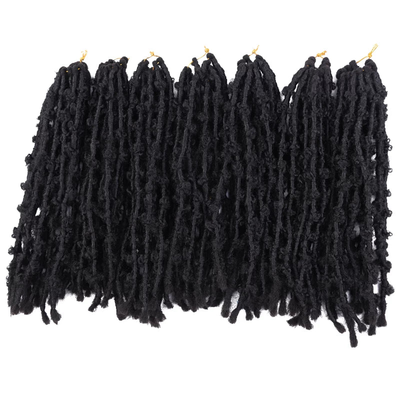 Butterfly Locs Crochet Hair Pre Looped Bob Distressed twiste