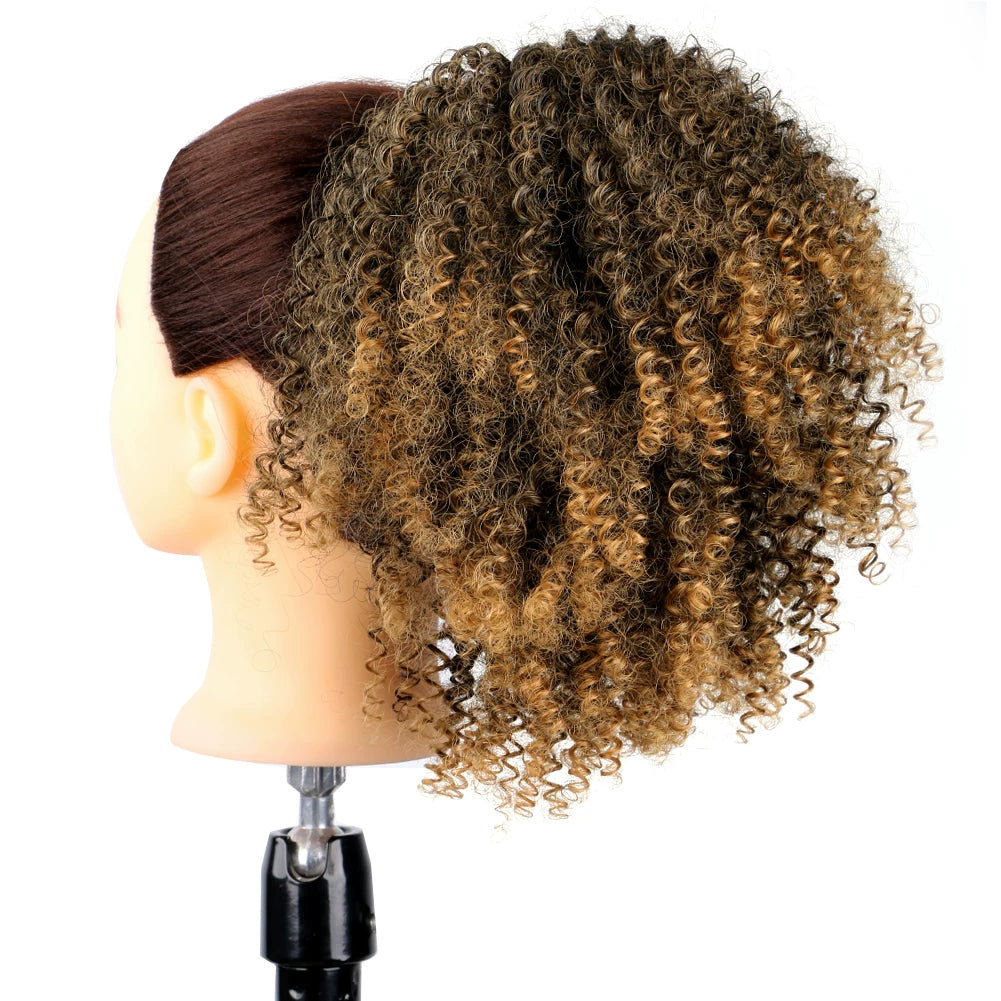 Afro kinky Curly Ponytail Puff Hair