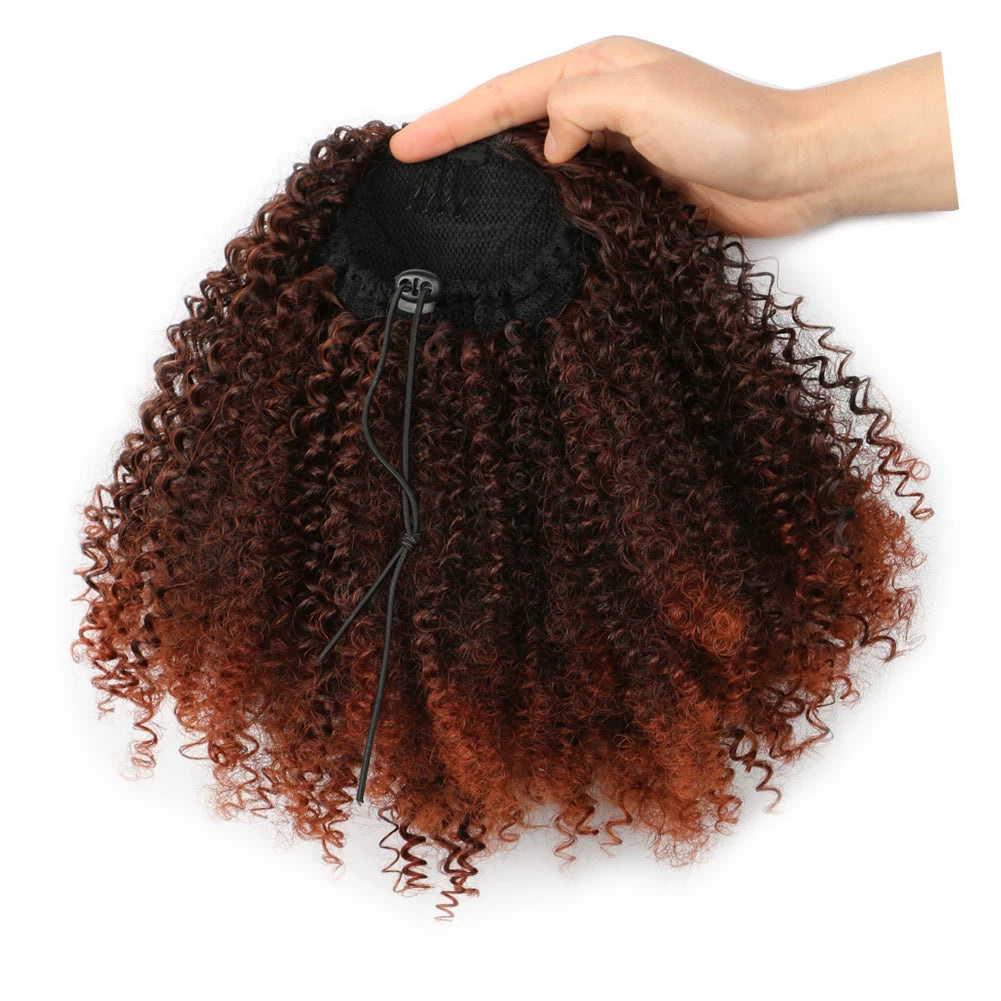Afro kinky Curly Ponytail Puff Hair