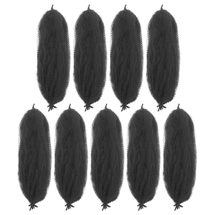 Afro Spring Twist Crochet Braids Hair Kinky Marley Braid