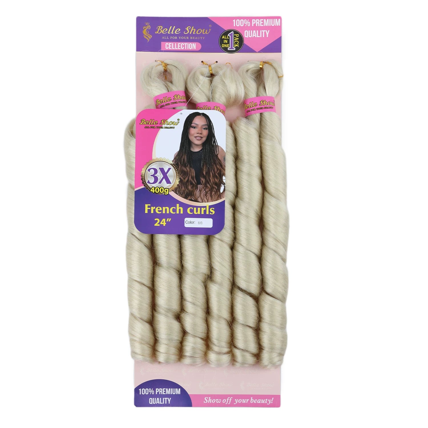 French Curly Braiding Hair Loose Pre Stretched Braiding Hair