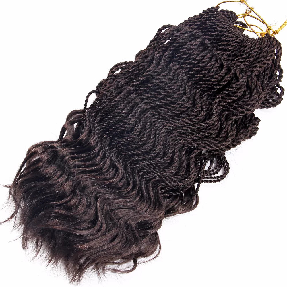 Curly Senegalese Twist Braids Crochet Braids Hair Extensions