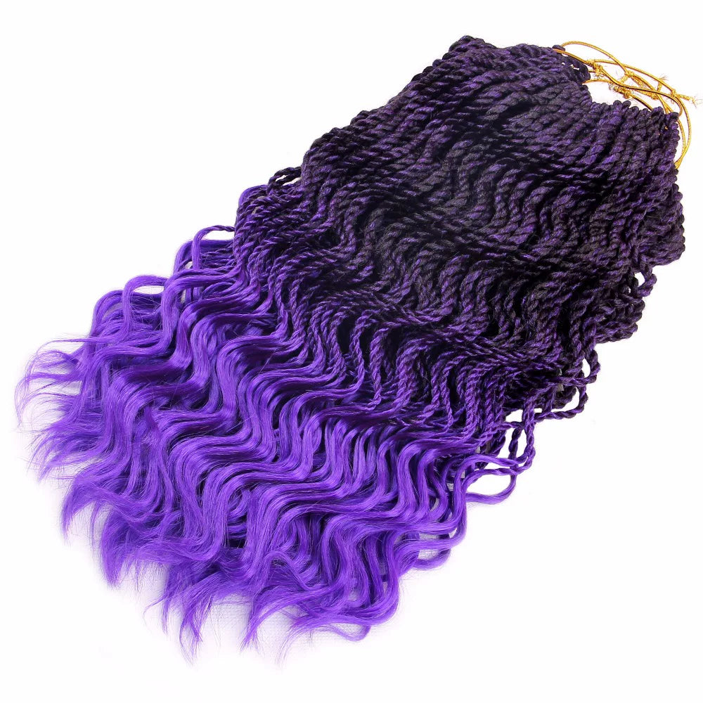 Curly Senegalese Twist Braids Crochet Braids Hair Extensions