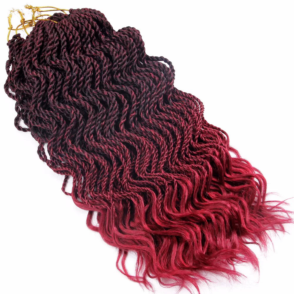 Curly Senegalese Twist Braids Crochet Braids Hair Extensions