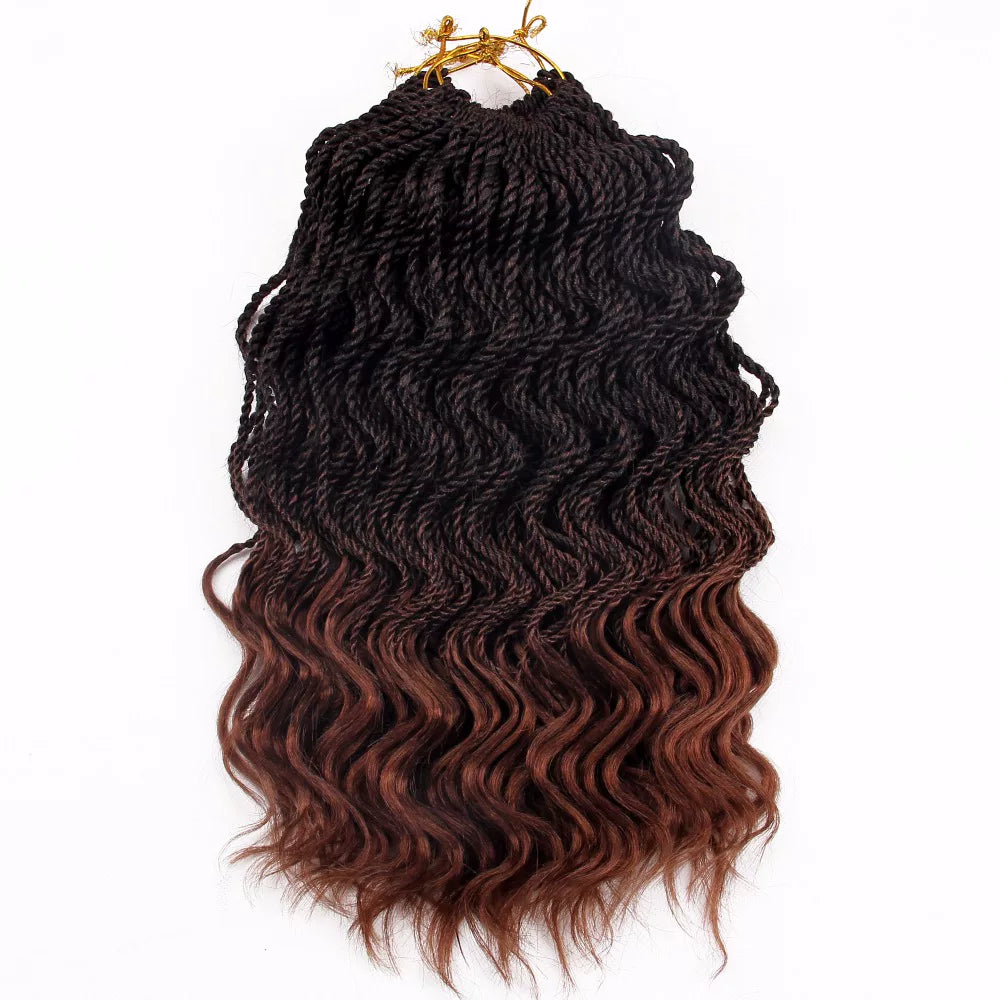Curly Senegalese Twist Braids Crochet Braids Hair Extensions