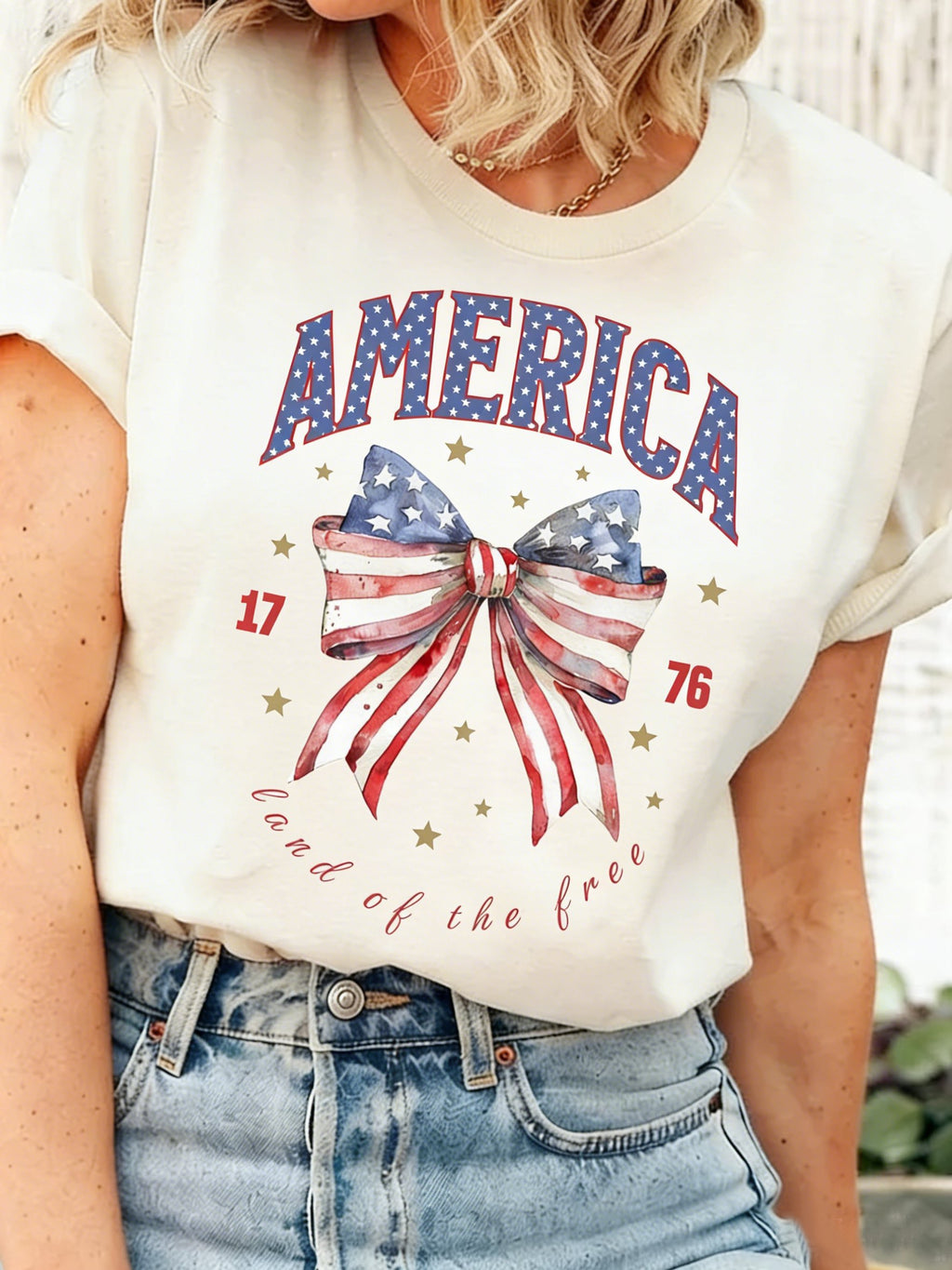 250th anniversary America Flag Crew Neck Short Sleeve Summer Gpoing Out Casual T-Shirt