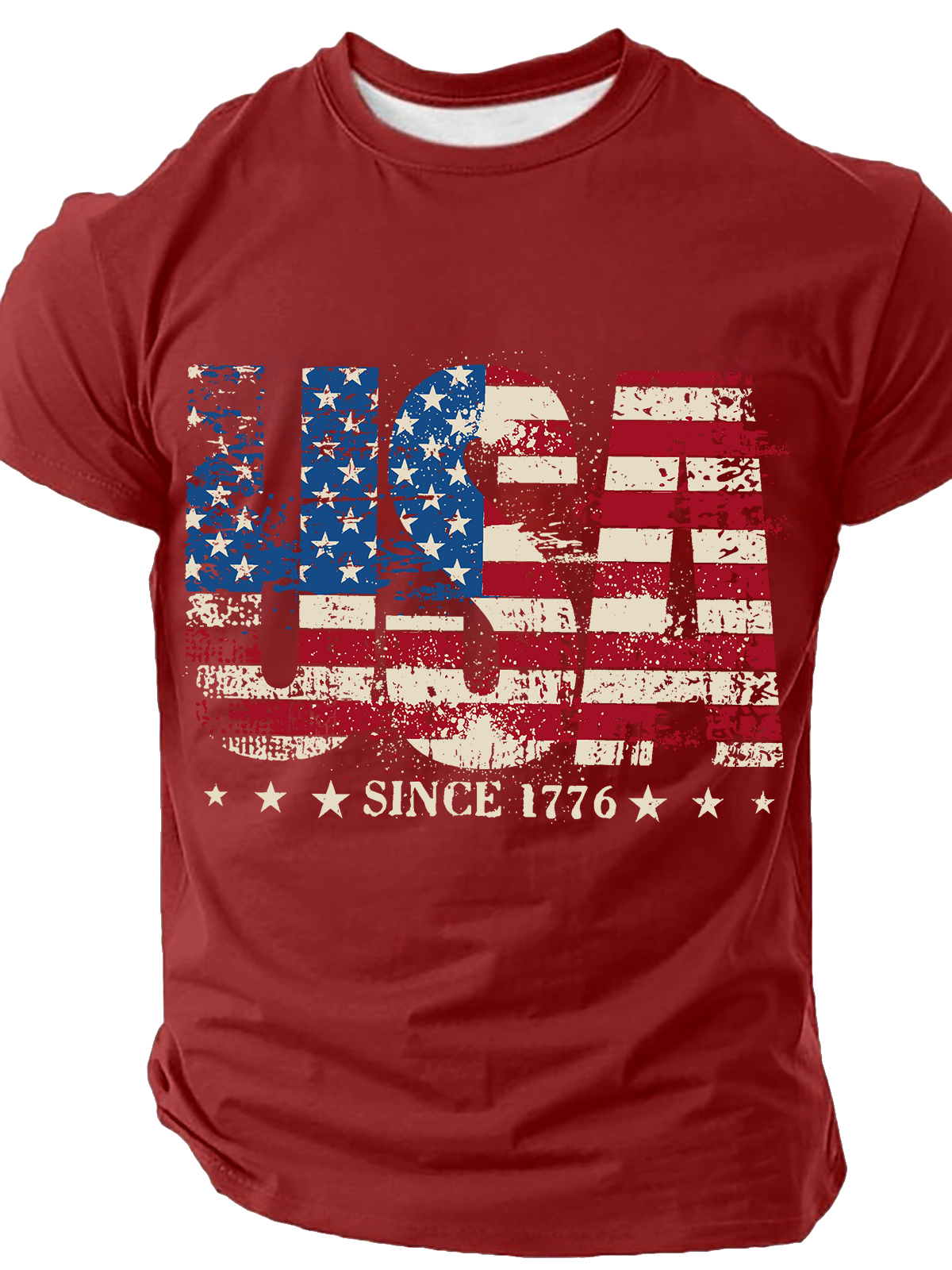 1776 Patriotic Independence Day Vintage Cotton T-Shirt